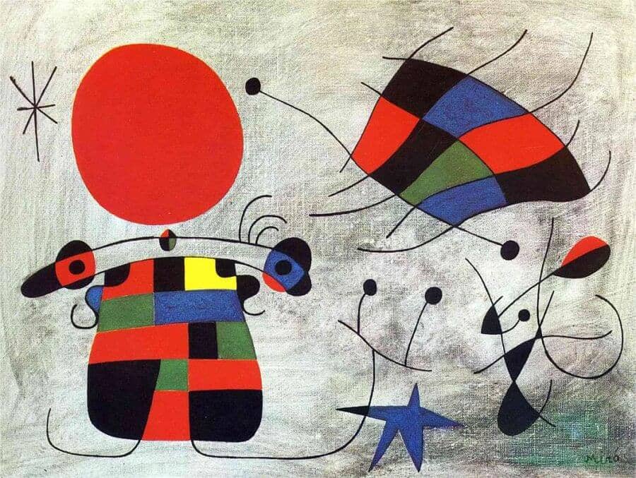The Smile of the Flamboyant Wings, 1953 by Joan Miro
