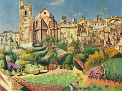 Montroig Village and Church by Joan Miro