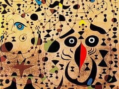 The Beautiful Bird Revealing the Unknown to a Pair of Lovers by Joan Miro