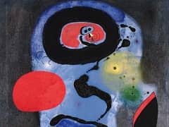 The Red Sun 1948 by Joan Miro