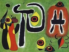The Red Sun Gnaws at the Spider by Joan Miro