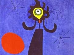 Woman in front of the Sun by Joan Miro