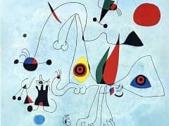 Women and Birds at Sunrise by Joan Miro